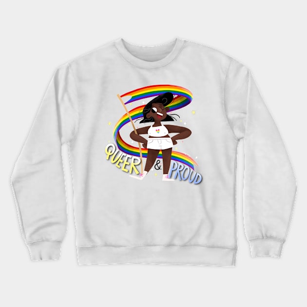 Queer & Proud - Pan Heart Crewneck Sweatshirt by Gummy Illustrations